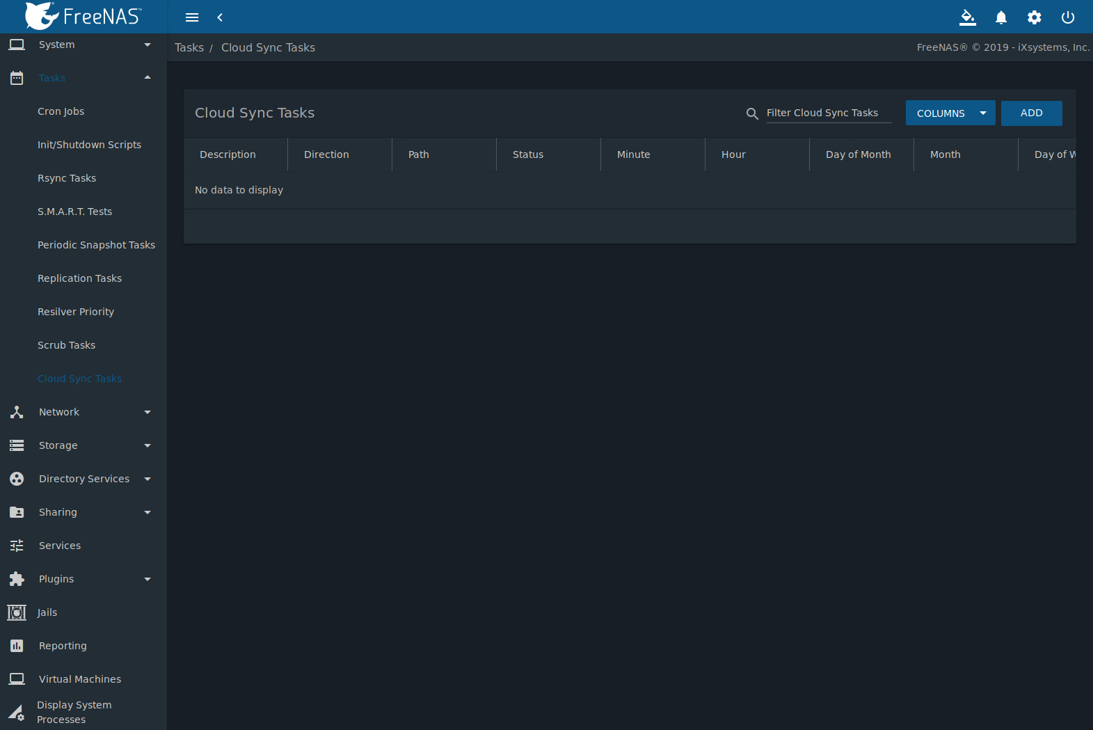 FREENAS. FREENAS рабочий стол. Плагин для репортов. Загрузка FREENAS. Report plugin