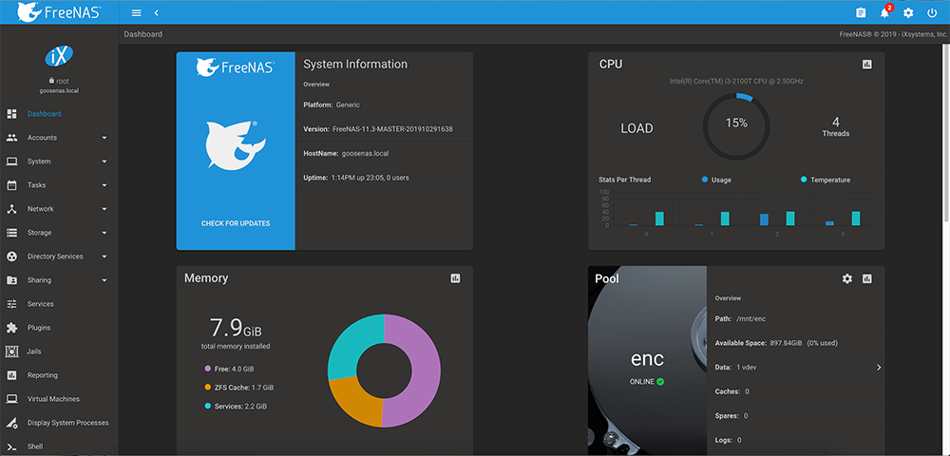 TrueNAS and FreeNAS V.11.3 Open Source Storage OS From iXsystems