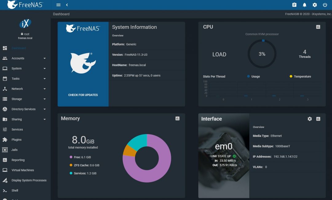 FreeNAS 11.3-U3 Maintenance Release Fixing Over 100 Bugs