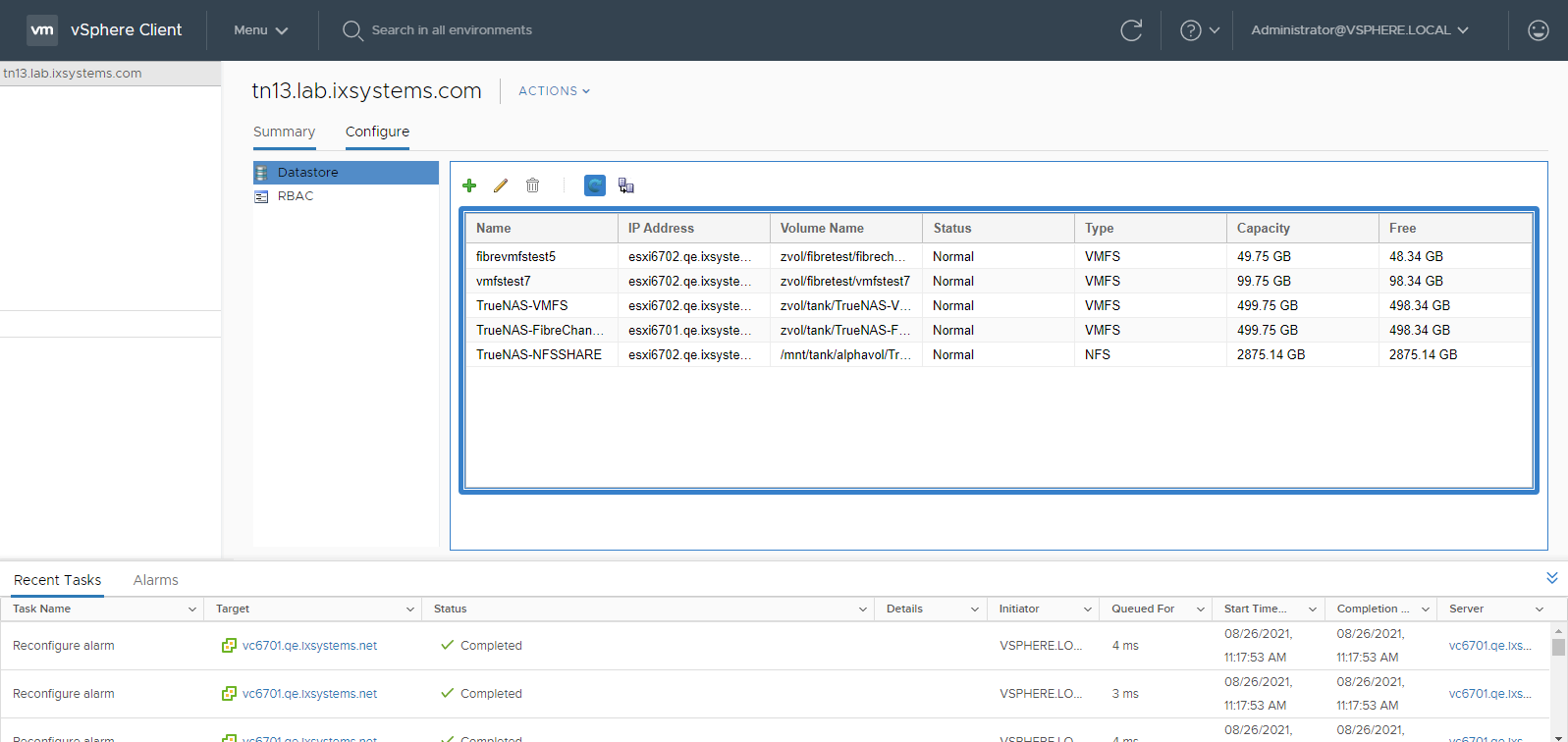 vCenter Interface vCenter Interface