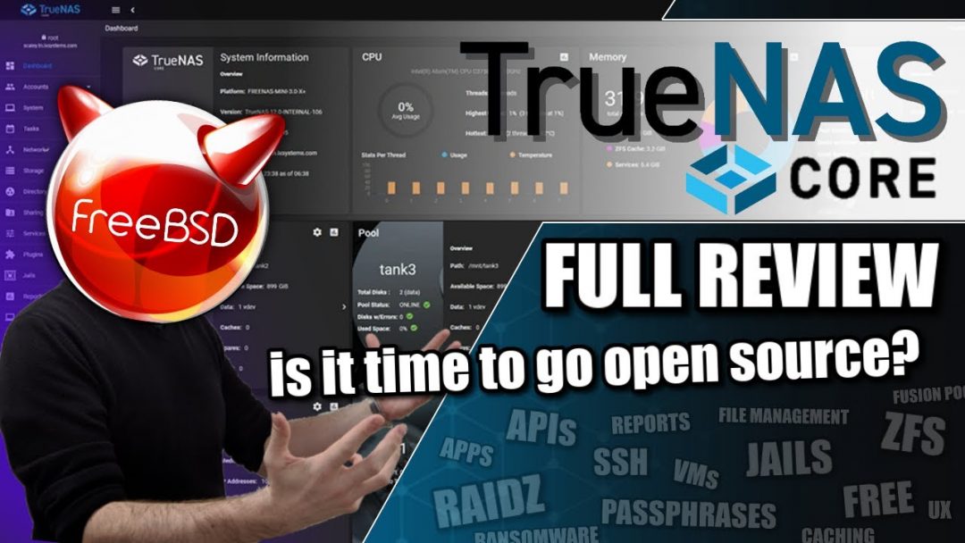 Robbie From NAS Compares Reviews The Best Free NAS OS (TrueNAS)